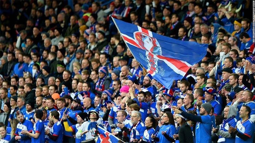 Fans Timnas Islandia